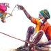 L'Inde en dessins 8 Dresseur de singe